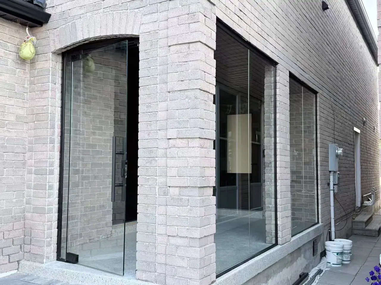 Commercial storefront glazing